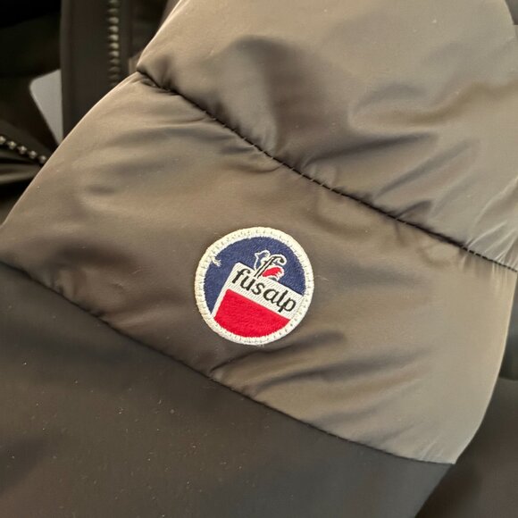 Fusalp Black Quilted Faux Fur Hooded Jacket NWT Size: FR 42 Style Anne - Picture 16 of 16